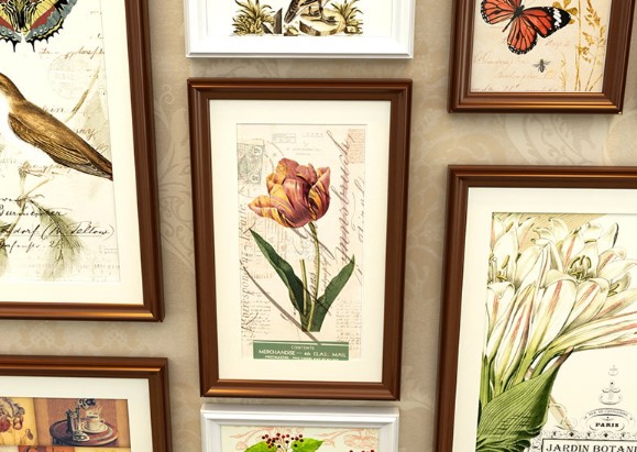 ชุดกรอบรูปติดผนัง Spring Brown&White12 กรอบรูปไม้สีขาวน้ำตาล12 ชิ้น พร้อมภาพตามแบบและวัสดุติดตั้ง