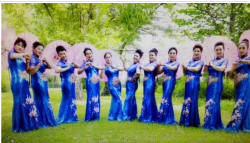 กี่เพ้ายาวสีน้ำเงิน รหัส S. 166 สินค้าพร้อมส่ง