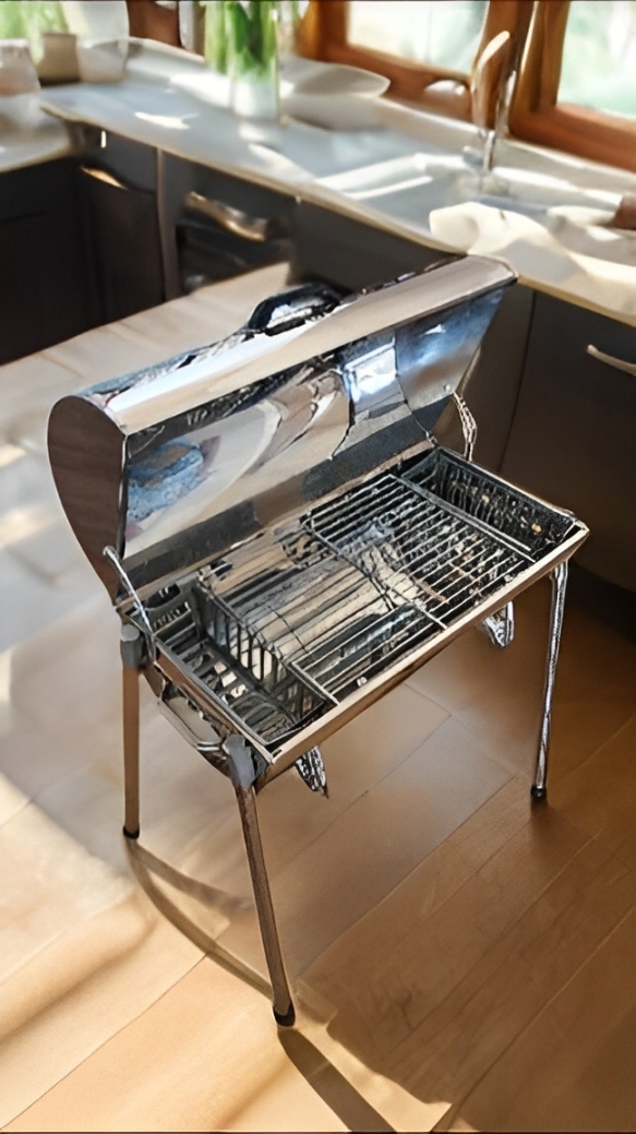 เตาอบสแตนเลสไร้ควัน ชายเล็ก ขนาด 55 ซม.