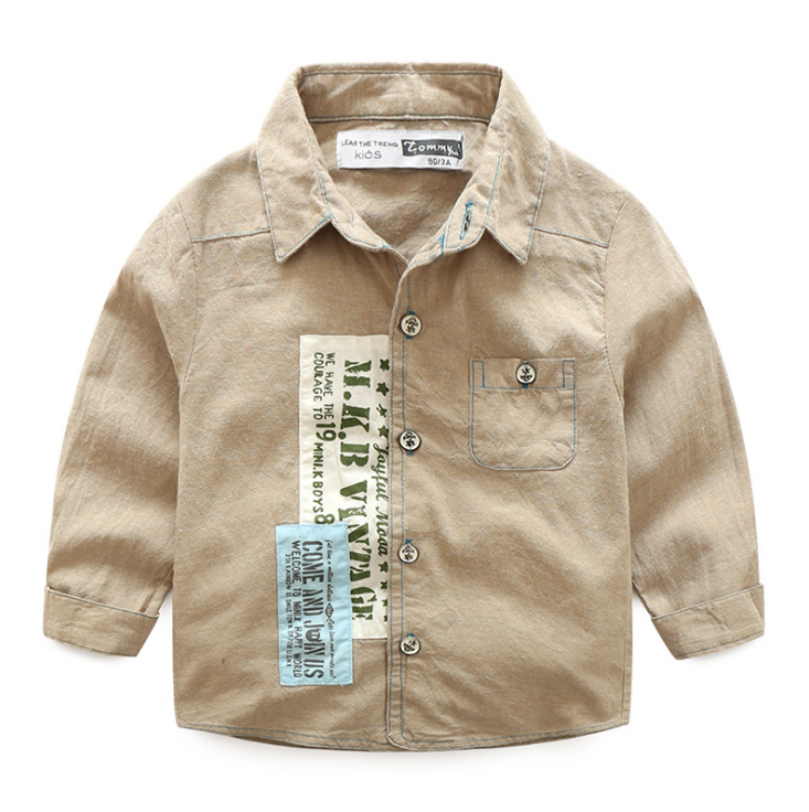 เสื้อเชิ้ตเด็กแขนยาว Size 120,130