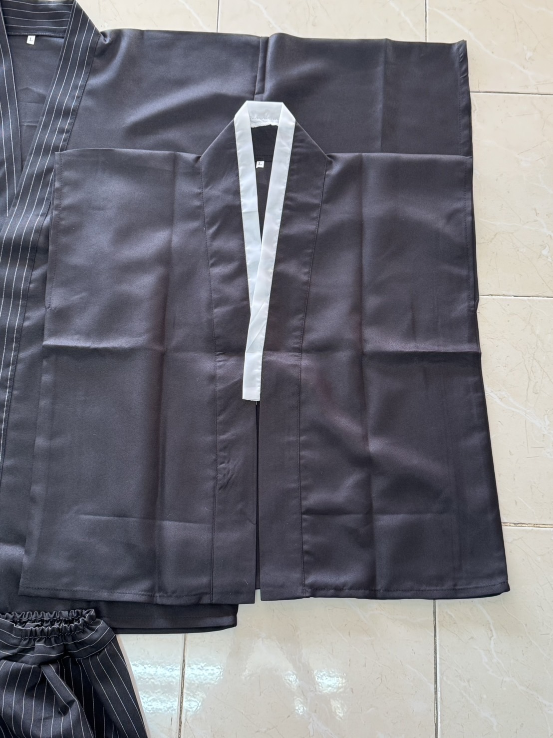 samuraiกิโมโน สีดำ