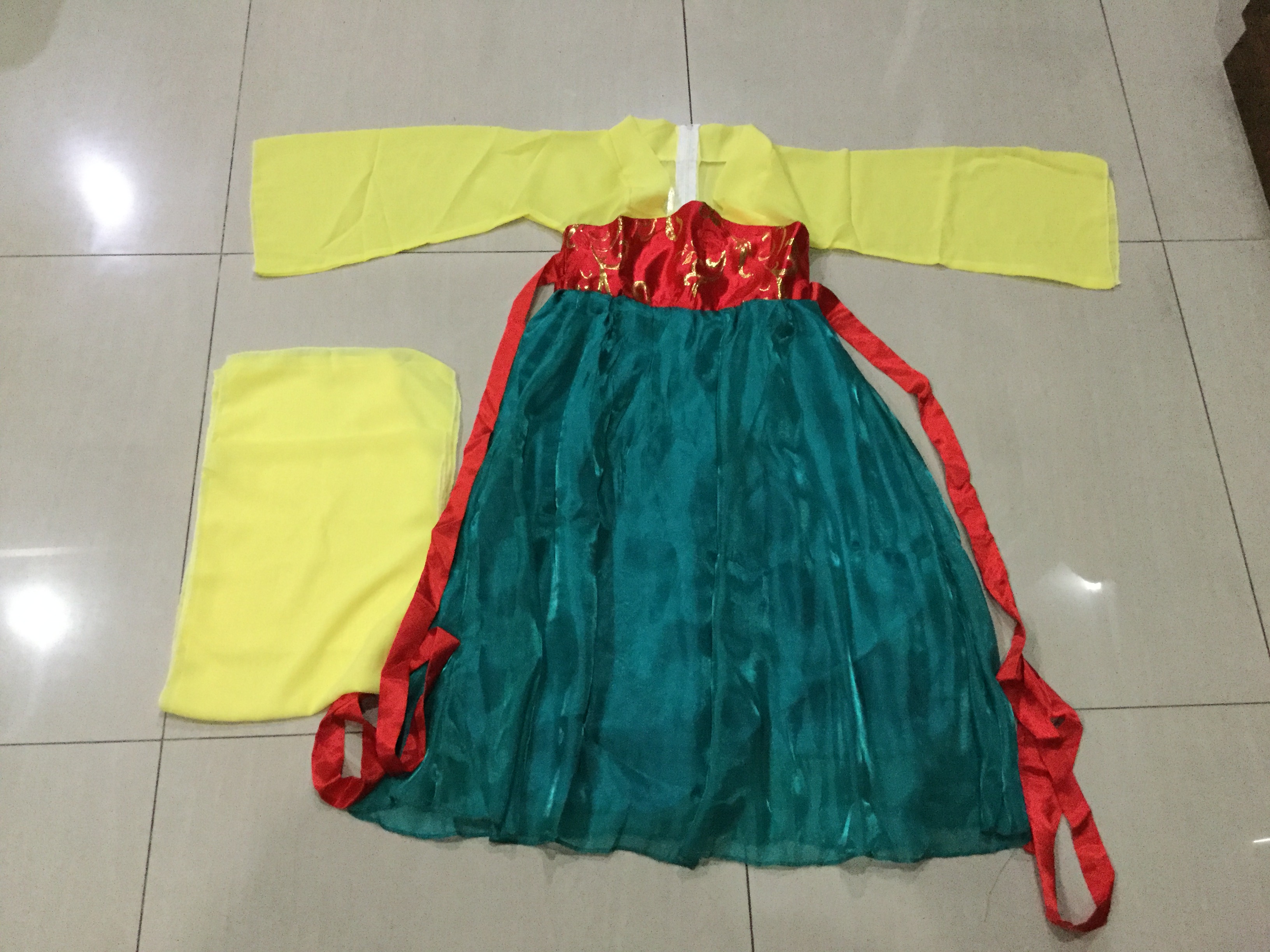 ชุดนางฟ้าเด็ก เหลือง เขียว รหัส GY 88 สินค้าพร้อมส่ง