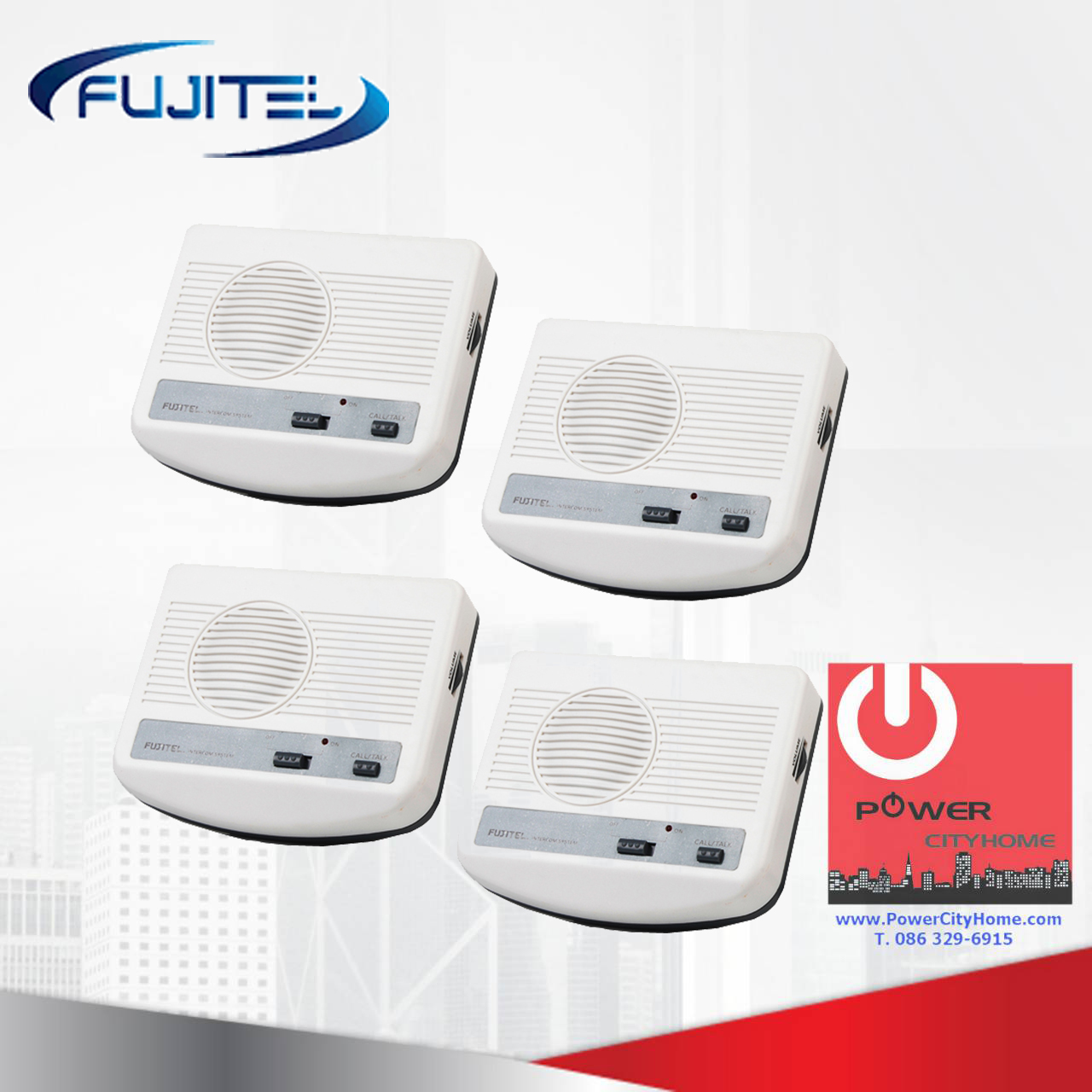 Intercom Fujitel แบบเดินสาย รุ่น MIC-9724