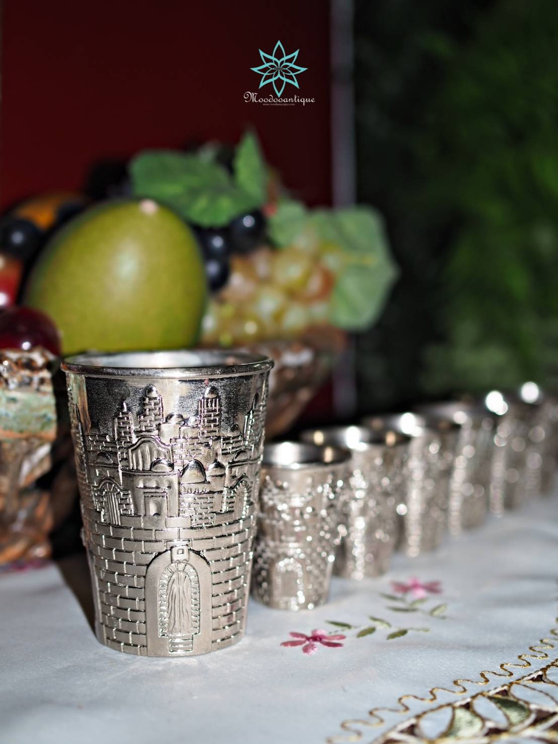 set น้ำพุไวน์เก่าเคลือบนิกเกิล (NICKEL COATED WINE FOUNTAIN)