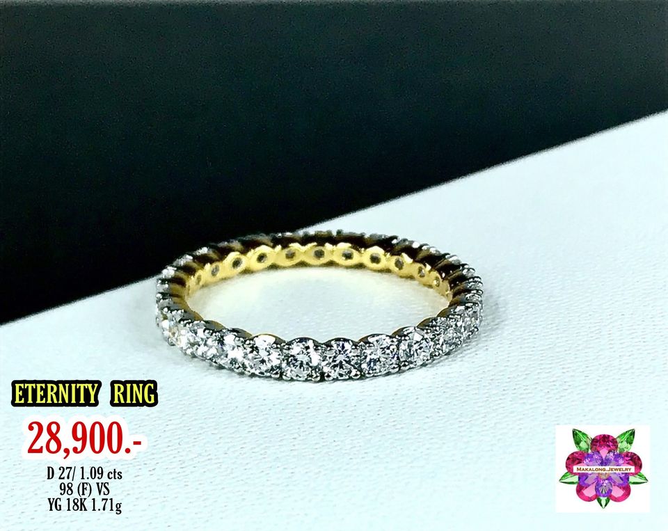 แหวนเพชรแท้รอบวง ETERNITY RING รวม 1.09 cts