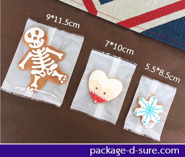 ถุงซีลกลาง ขอบเรียบ 9x11.5 หน้าใส หลังพื้นขาว แพ็ค 100 ใบ