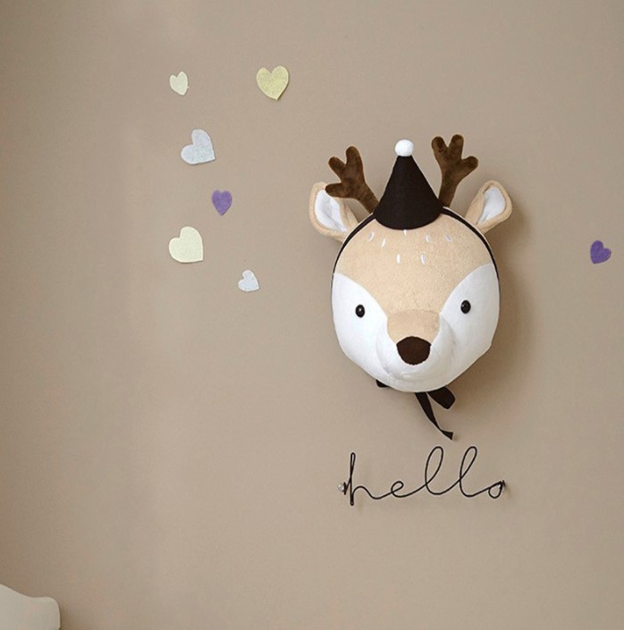 หัวตุ๊กตาตกแต่งผนัง 3D Animals Head wall decoration