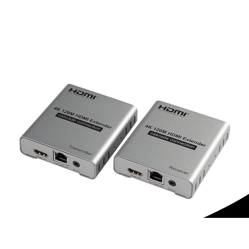 HDMI EXTENDER 120M. HDMI 4K ใช้สายแลนLan Cat5e-6