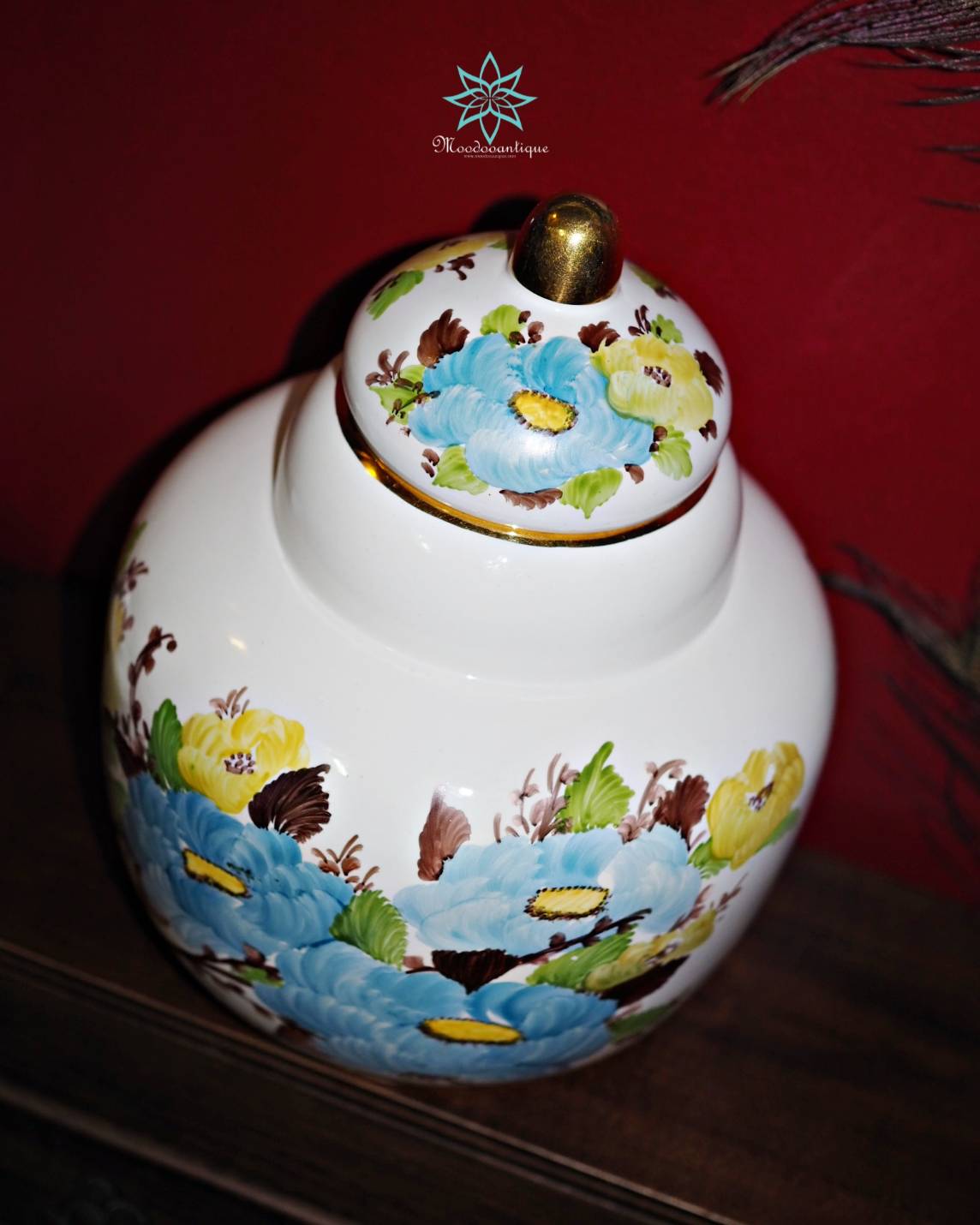 แจกันกระเบื้อง Sümerbank Made in Turkey Hand Decoration 2797