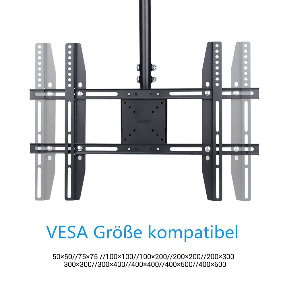 ขาแขวนทีวีติดเพดานแบบปรับได้เหมาะกับหน้าจอ LCD LED Plasma Monitor ขนาด 26-65 นิ้วส่วนใหญ่