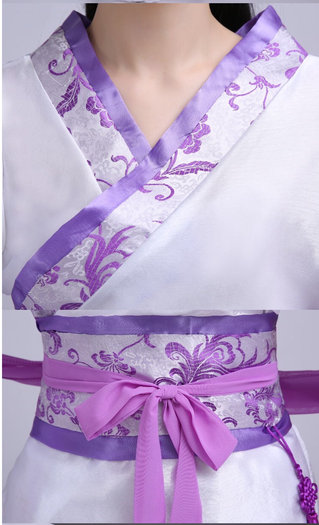 ชุดจีนสตรีฮั่นโบราณสีชมพู สีฟ้า สีม่วง รหัส MN 58 สินค้าพร้อมส่ง