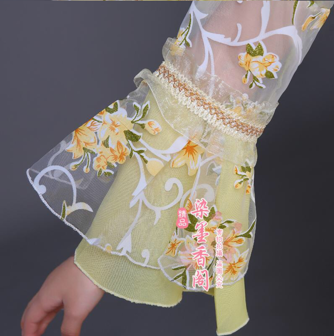 ชุดจีนเด็กฮั่นสีเหลือง รหัส YF79 สินค้าพร้อมส่ง