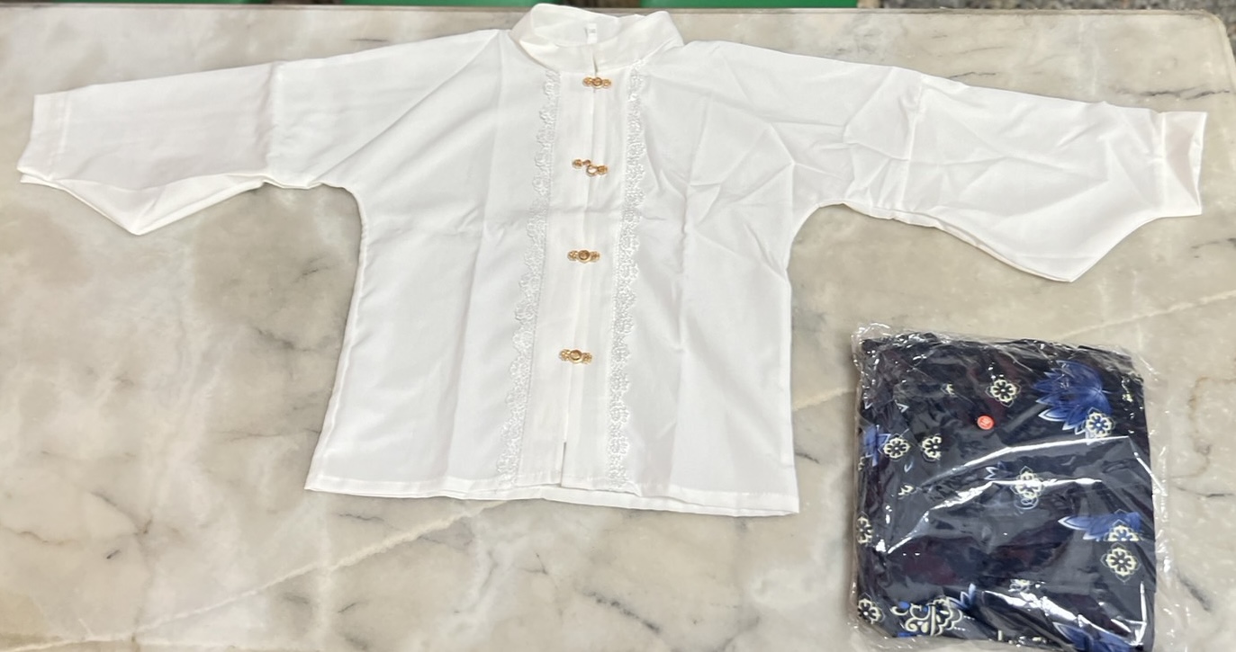 #หม่าเมี่ยนแขนยาว สีน้ำเงิน