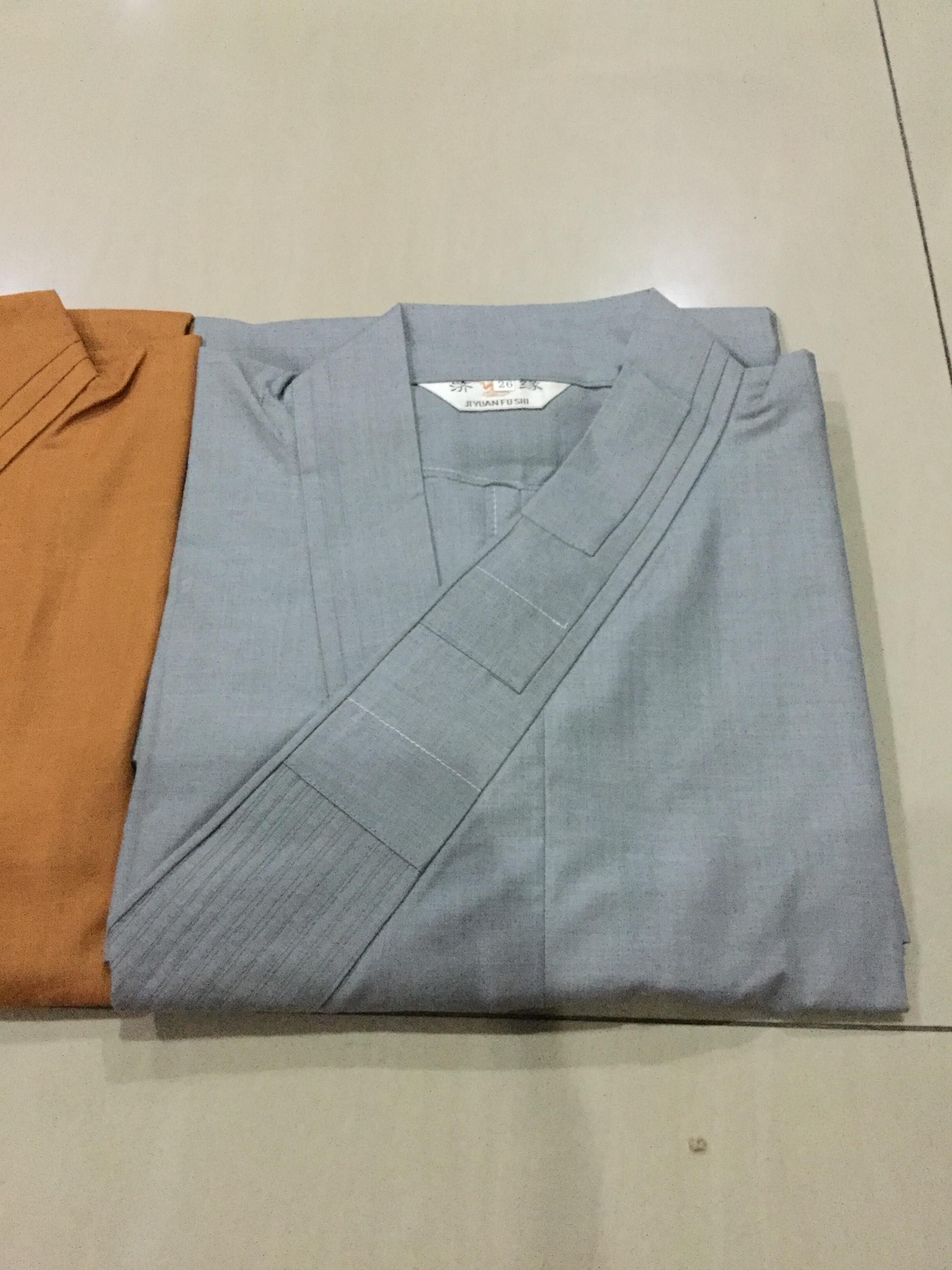 ชุดพระเส้าหลิน สีเทา รหัส S 85 สินค้าพร้อมส่ง
