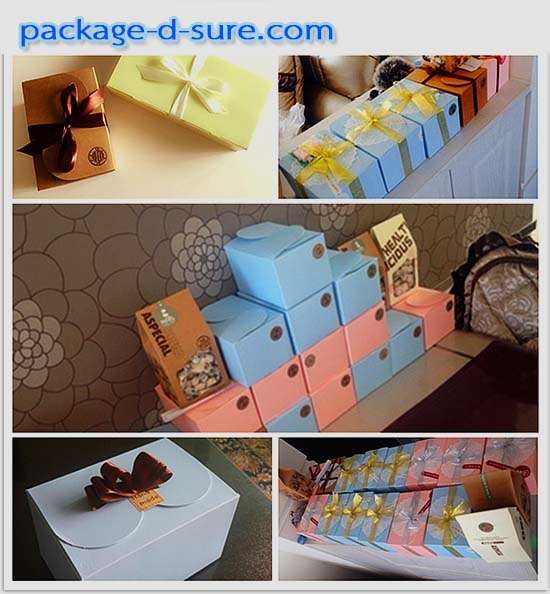 กล่องสี่เหลี่ยม ทรงสูง พับบนสองข้าง 10.5x15x9 สีชมพู