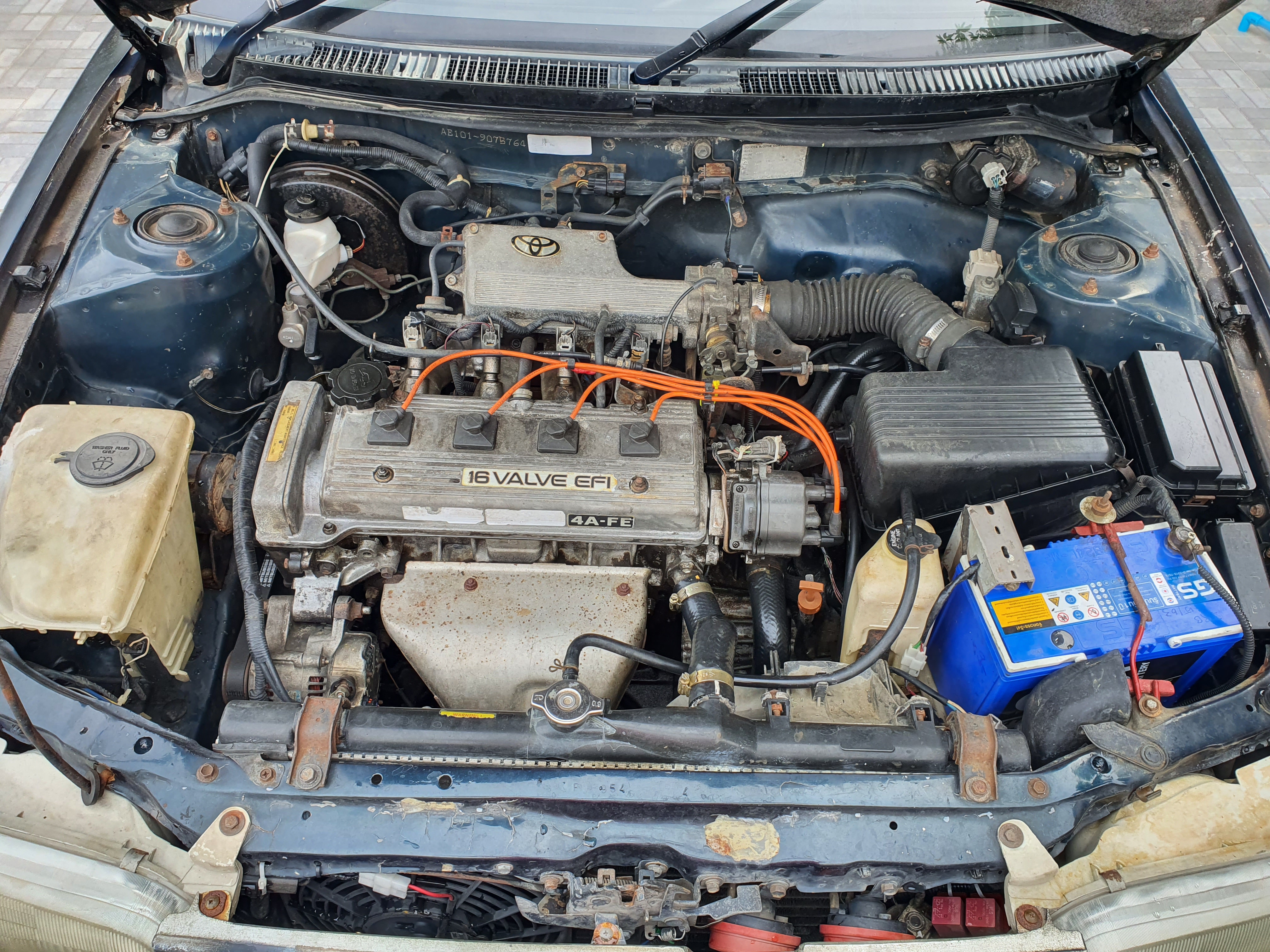 Toyota Corolla AE101 3 ห่วง ปี 1995 เครื่อง 4A-FE เกียร์ Auto 1.6 GXI