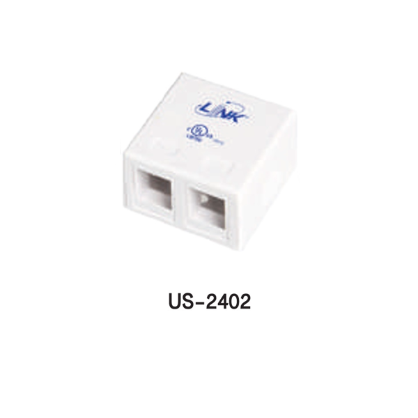 INTERLINK ตัวผู้และตัวเมียโทรศัพท์คุณภาพสูง (TELEPHONE OUTLET) Model US-2402-1