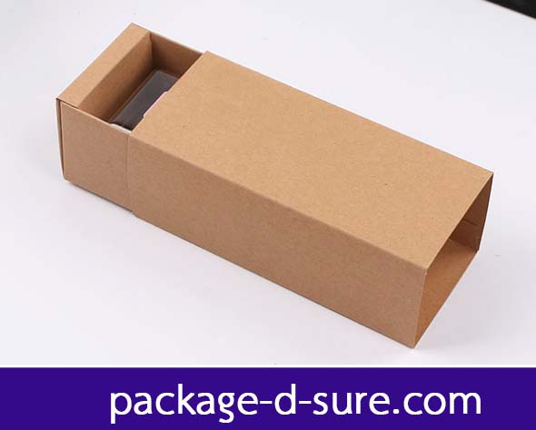 กล่องมาการองสั้น 2 ชิ้น 6.5x14.5x5.4 กระดาษคราฟ