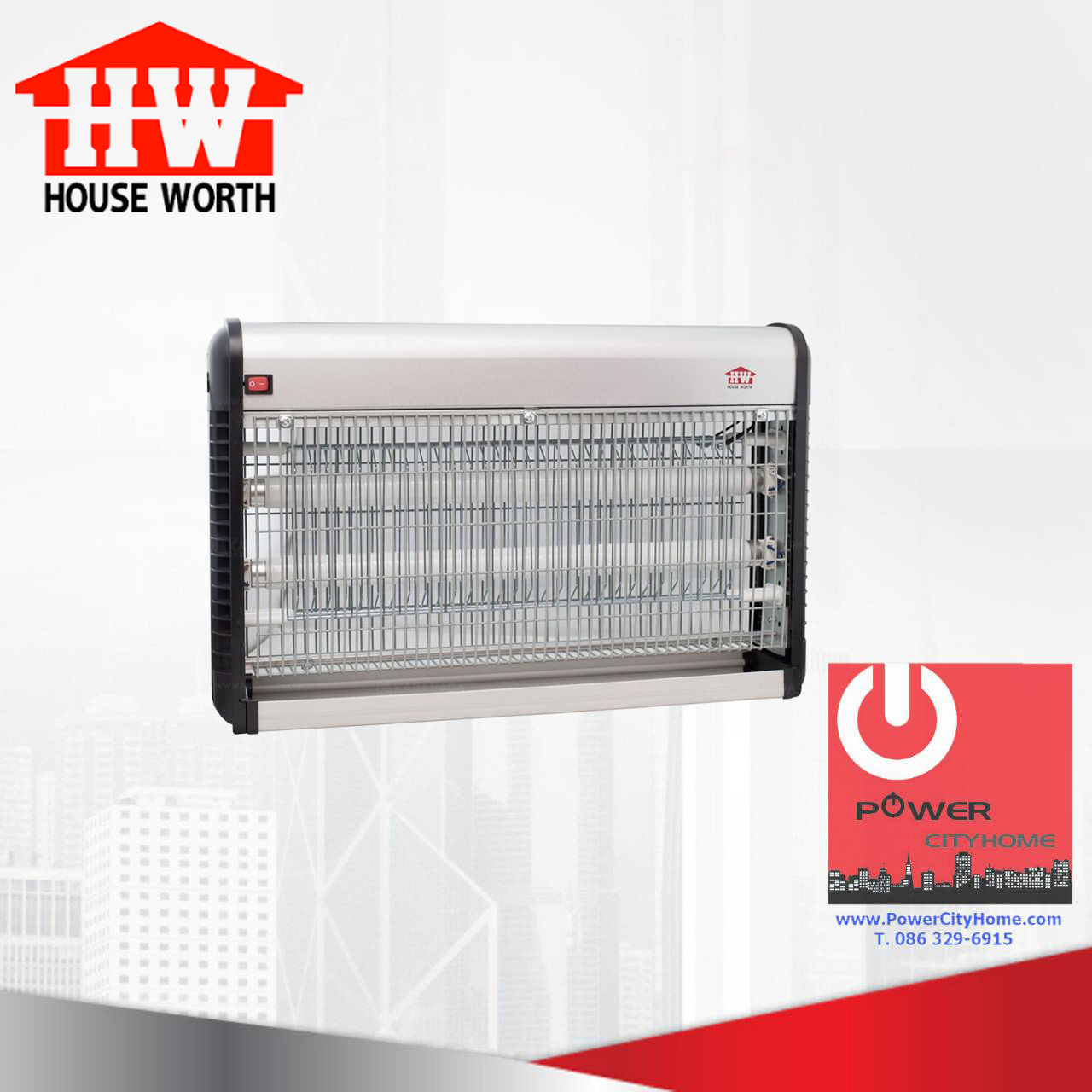 โคมจับยุง House Worth 2*15 วัตต์ รุ่น HW-K02