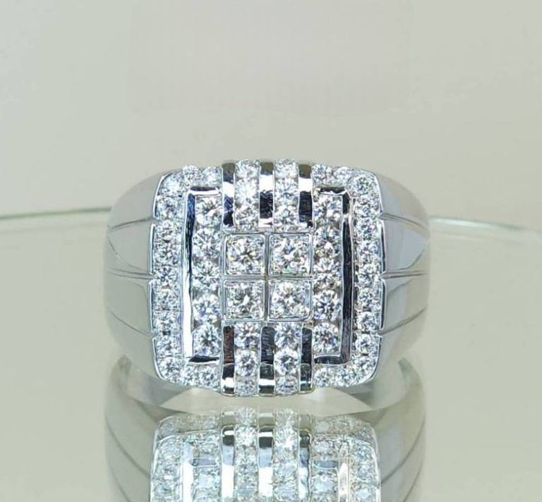 แหวนเพชรแท้ผู้ชาย 1.01 cts