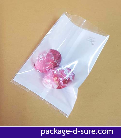 โปรโมชั่น//ถุงซีลกลาง ขอบเรียบ 6.8x9.8 หน้าใส หลังพื้นขาว แพ็ค 100 ใบ