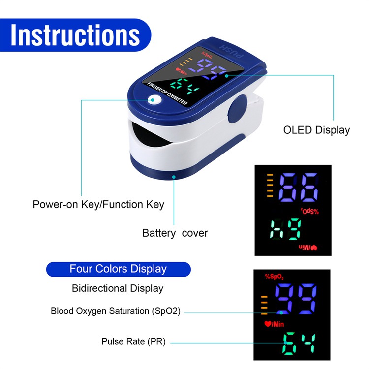 เครื่องวัดออกซิเจนปลายนิ้ว Pulse Oximeter รุ่น LK87