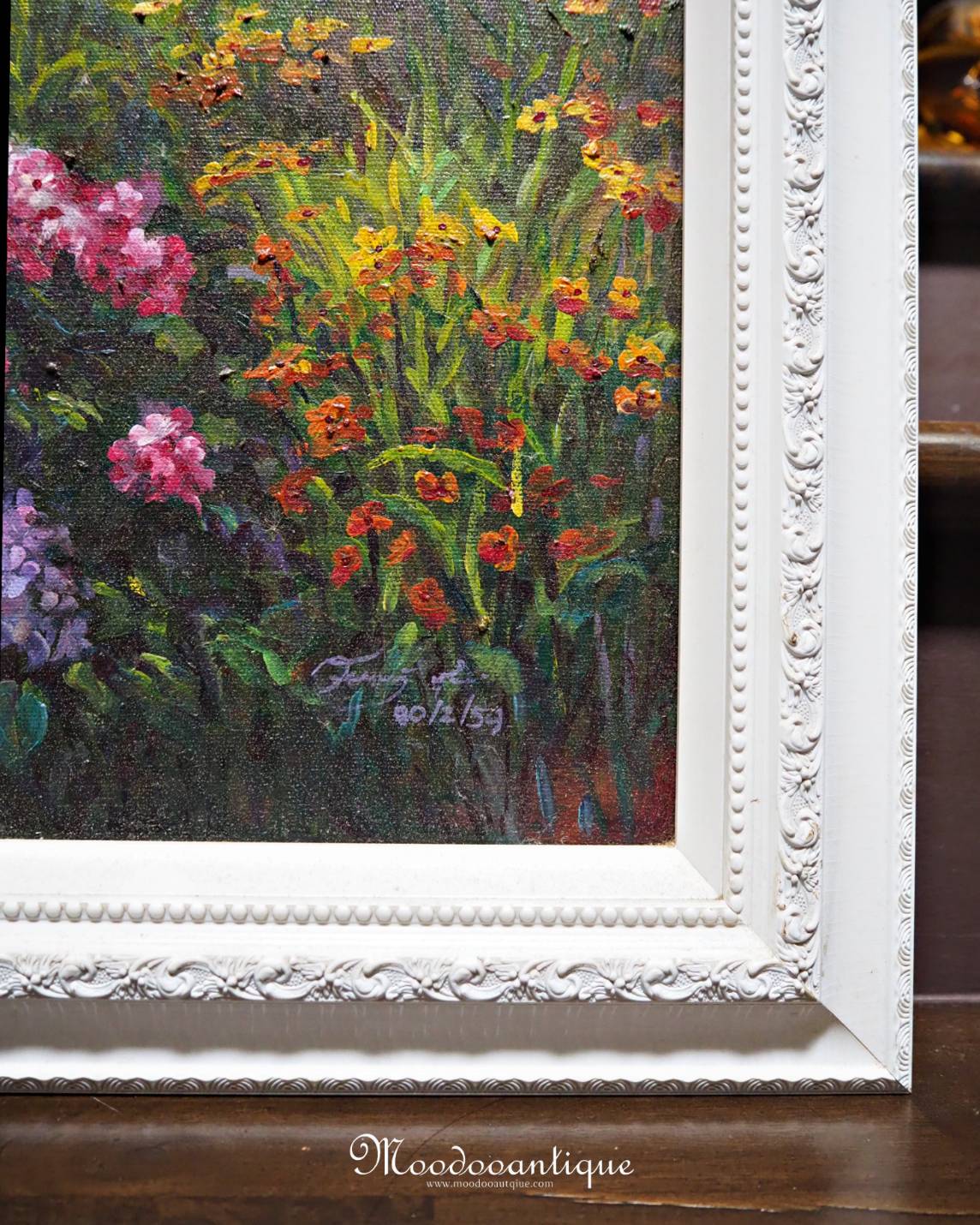 ภาพวาดทิวทัศน์สีน้ำมันบนผ้าใบ