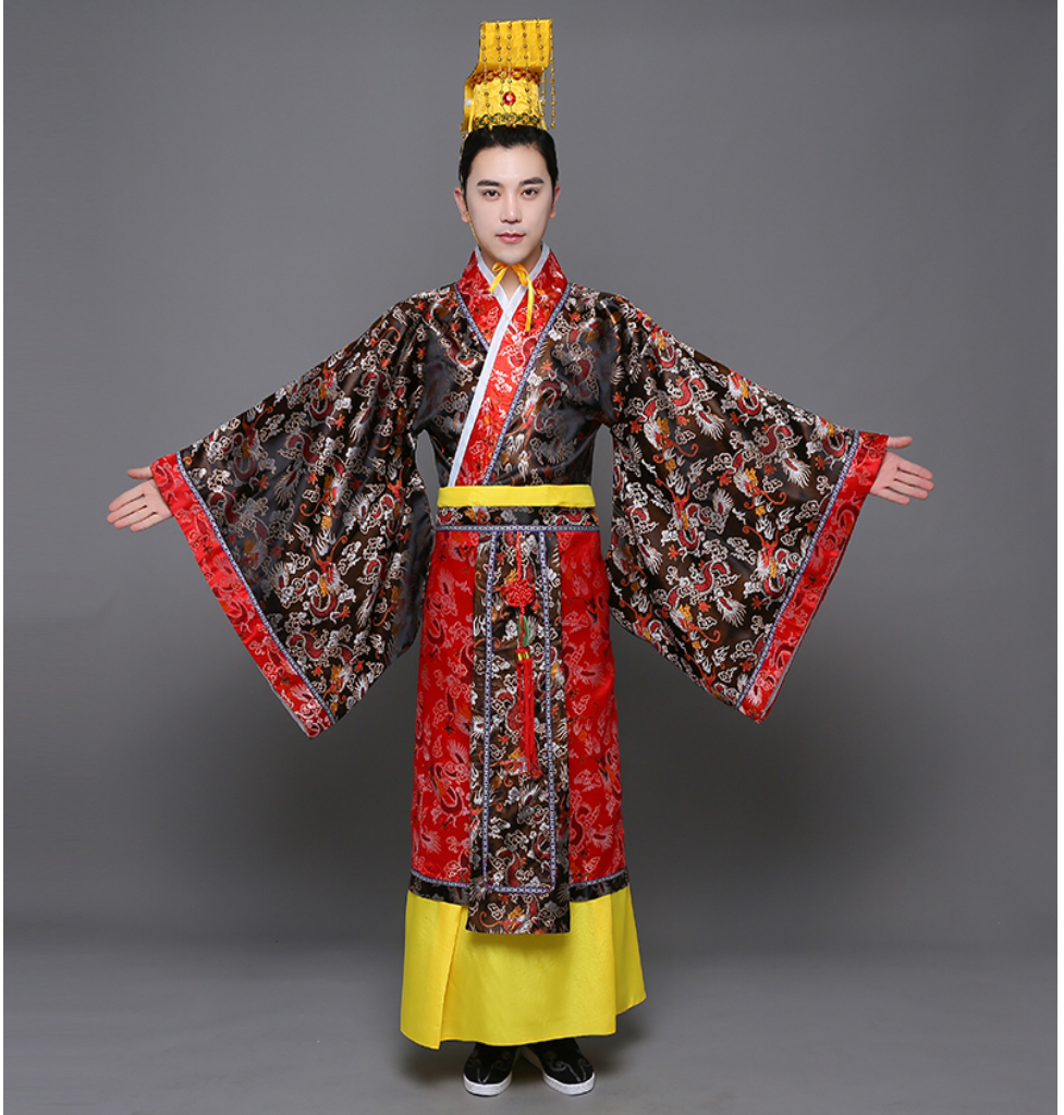 ชุดจักรพรรดิฮั่น สีดำ รหัส KK 107 สินค้าพร้อมส่ง