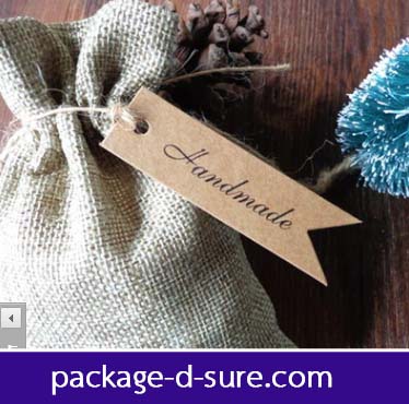 ป้าย TAG คราฟยาว 7x2 cm พร้อมเชือกปอร้อยหู แพ็ค 25 ใบ