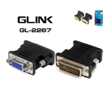 GLINK box.ตัวแปลง GL2267 DVI 24+5 (M) TO VGA(F)Glink