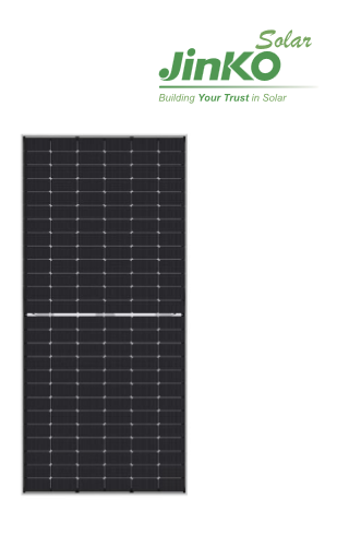 แผงโซล่าเซล JINKO Bifacial 625w N TYPE สินค้า แท้สามารถเช็ค SN ได้ ผ่านโปรแกรม FLASH TRACK รับประกันแผง 10 ปี