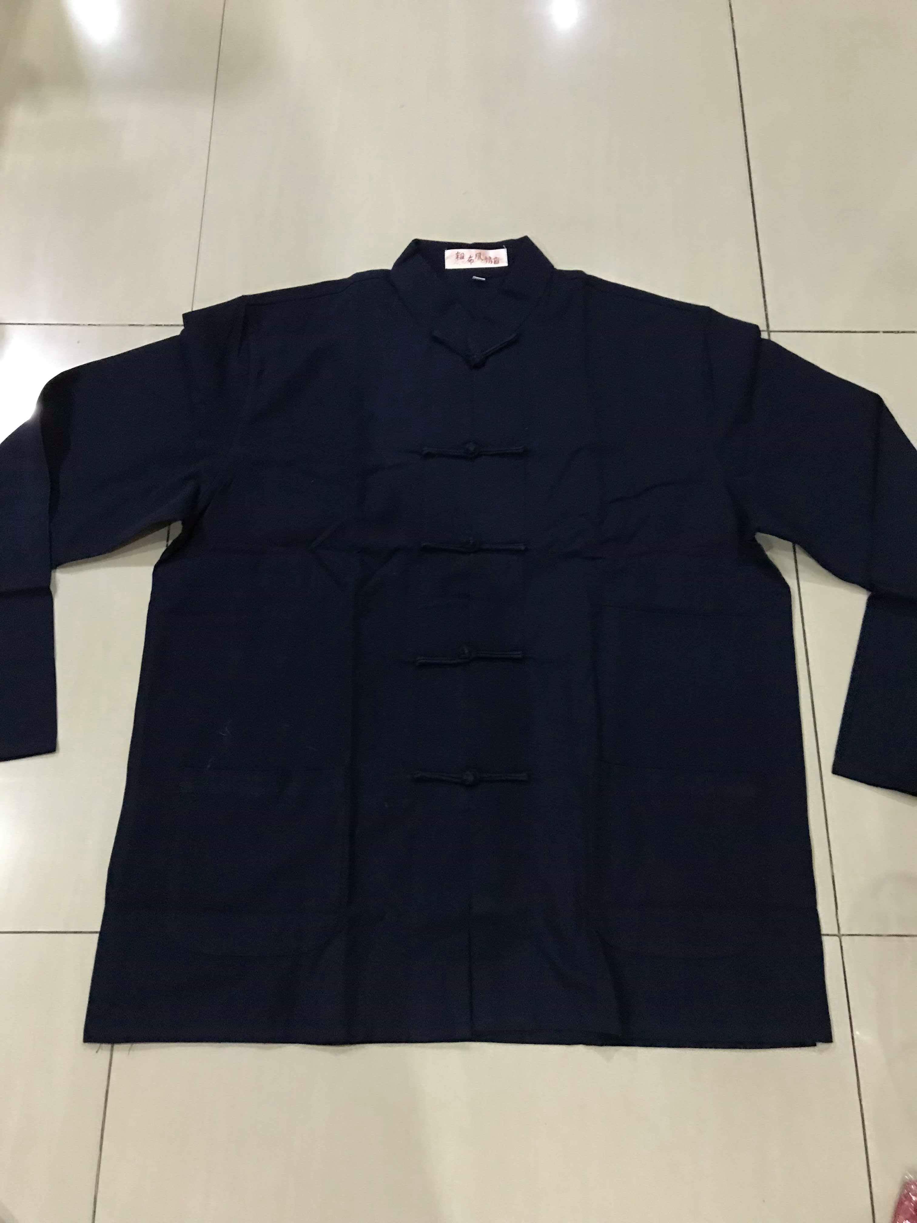 เสื้อจีนชายผ้าฝ้ายผสมลินิน รหัส SIX 93 สินค้าพร้อมส่ง