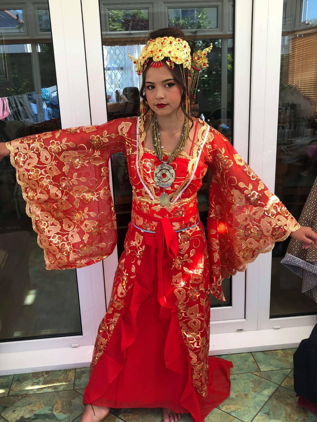 ชุดจีนเด็ก รหัส C126 สินค้าพร้อมส่ง