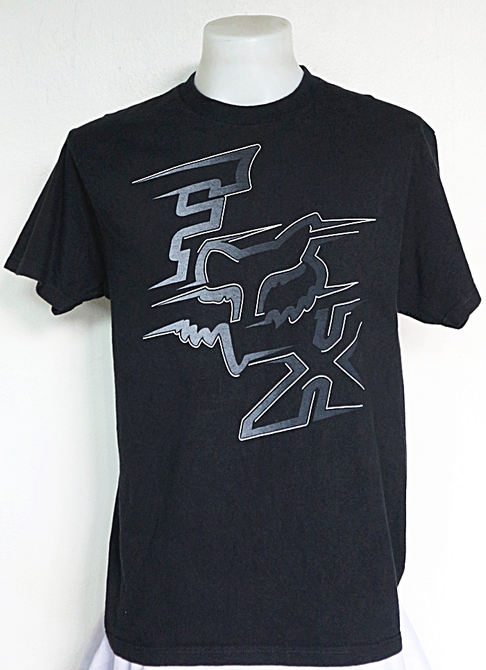 เสื้อยืด FOX สีดำ ไซส์ L รอบอก 42 นิ้ว