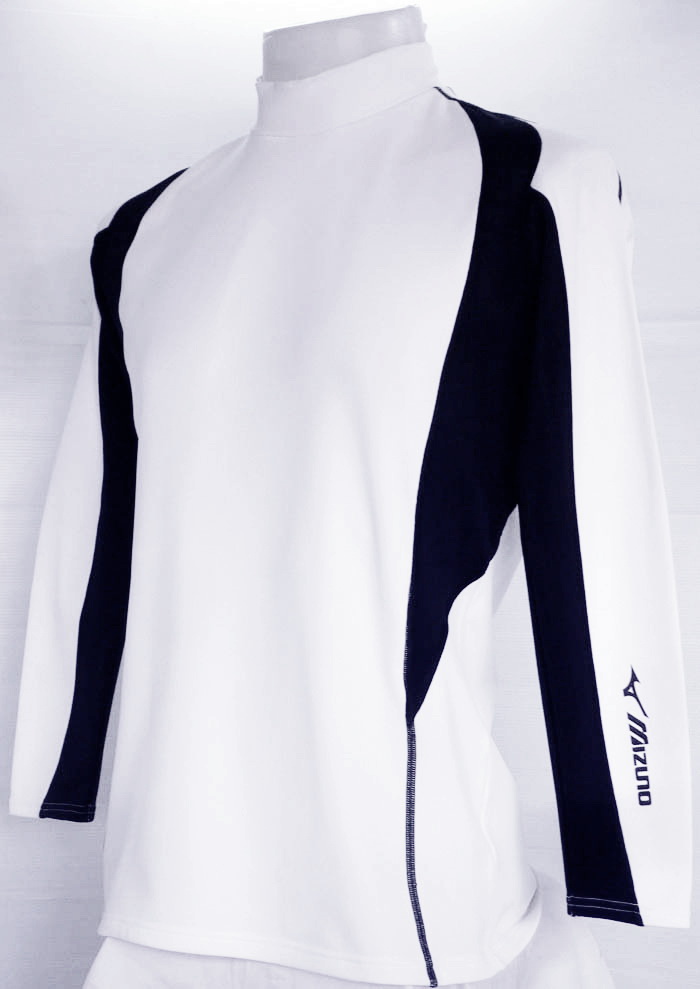 เสื้อรัดกล้ามเนื้อ MIZUNO แขนยาว สีขาว ไซส์ L