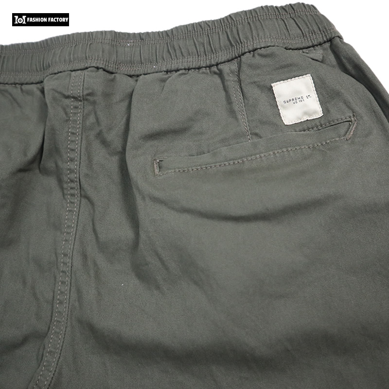 กางเกงขาจั้ม No.650/6 ผ้ายืด กางเกงแฟชั่น เรียบง่าย เข้าทุกชุด สีกากี | US101