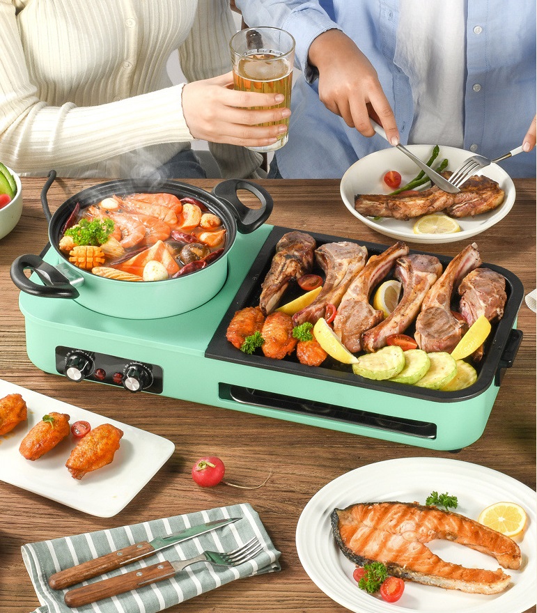 เตาปิ้งย่าง ชาบู เตาอะเนกประสงค์ BBQ รุ่น SHE003