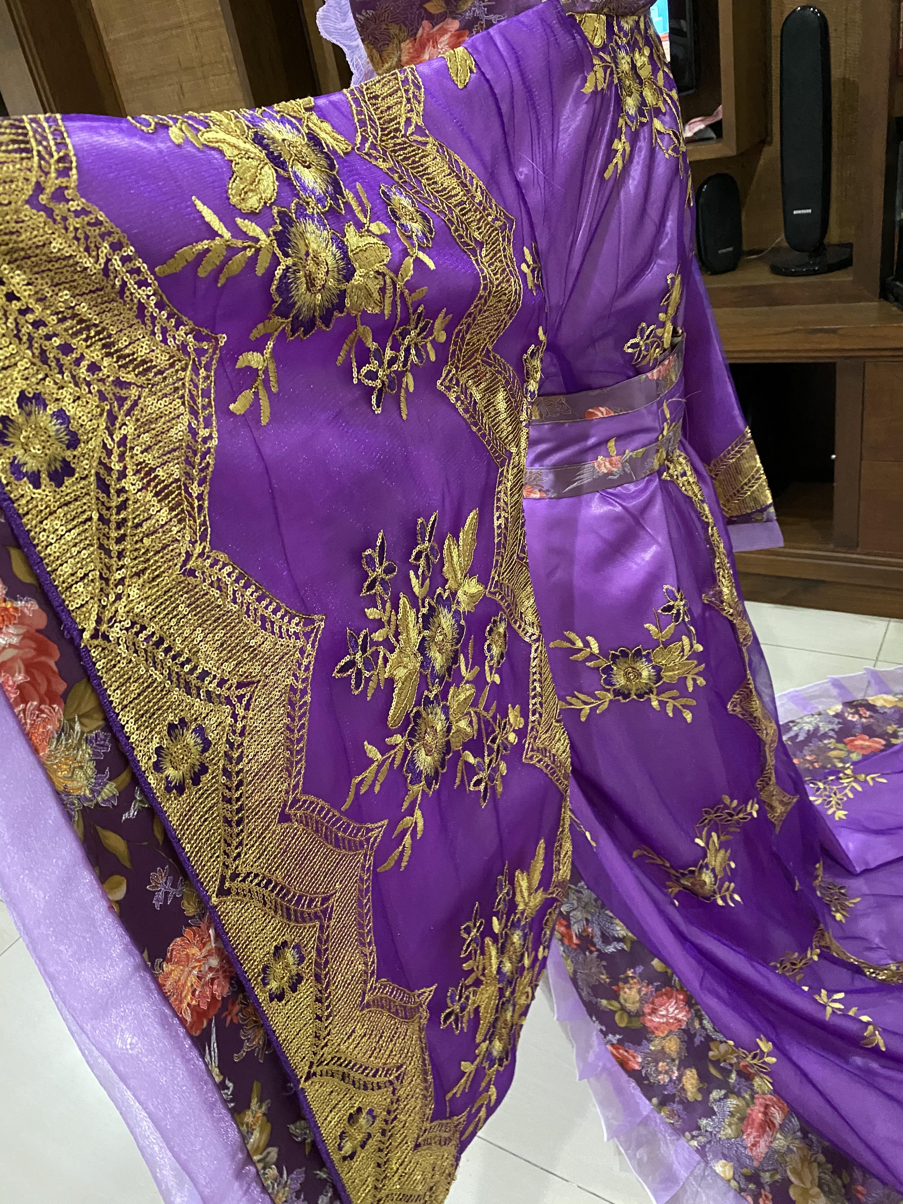 ชุดราชินีถัง สีม่วง รหัส RPN 274 สินค้าพร้อมส่ง