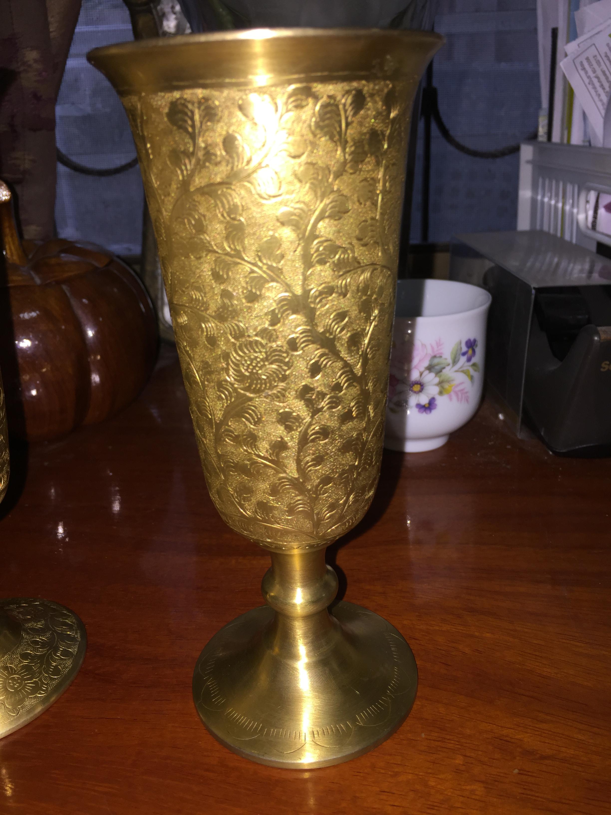 แก้วทองเหลืองทรงแชมเปญ