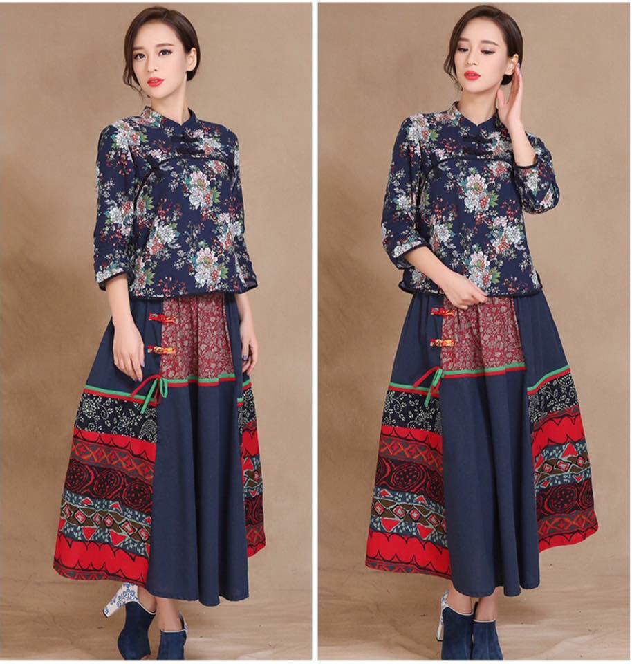 เสื้อจีนแขนสี่ส่วน F138