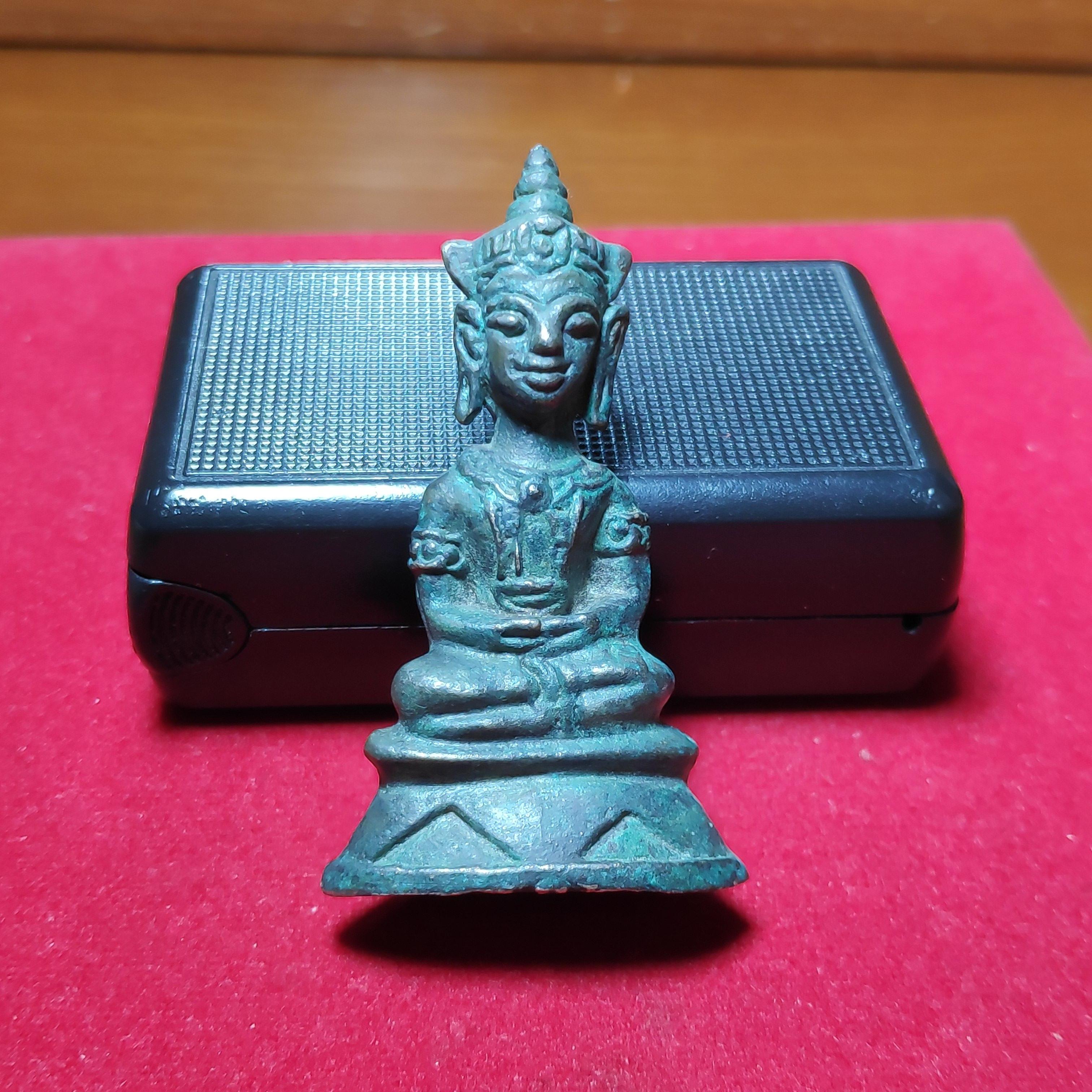 รูปหล่อพระชัยสมัยอยุธยาเนื้อสัมฤทธิ์สูง5เซ็นต์