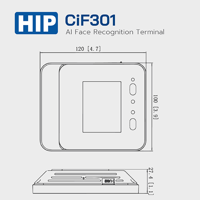 สินค้าใหม่ HIP Face AI แสกนหน้า AI รุ่น CiF301