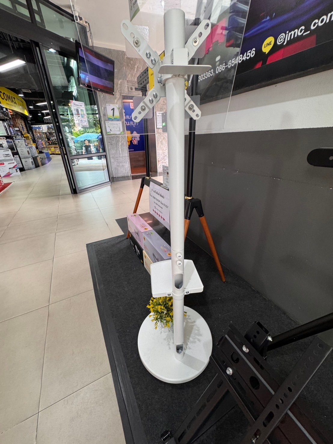 H1200 ขาตั้งจอมอนิเตอร์ รองรับ14-32“ รับน้ำหนักได้9KG หมุนจอ360องศา 1200สีขาว / 1200สีดำ