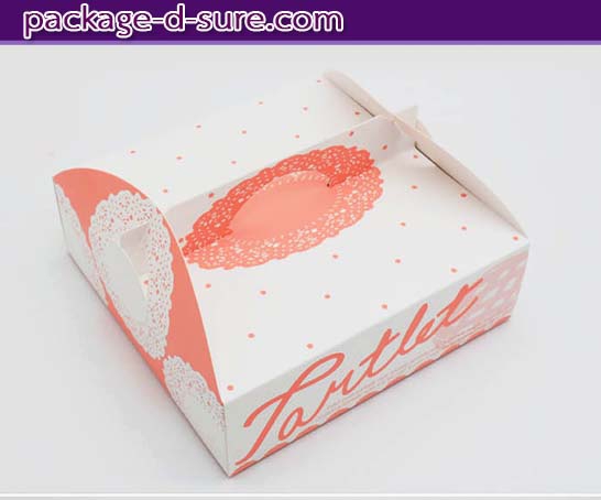 กล่องสี่เหลืยมจัตรัส หูหิ้วทรงแบน 20.5x20.5x6.5 ลายขาวโอรส