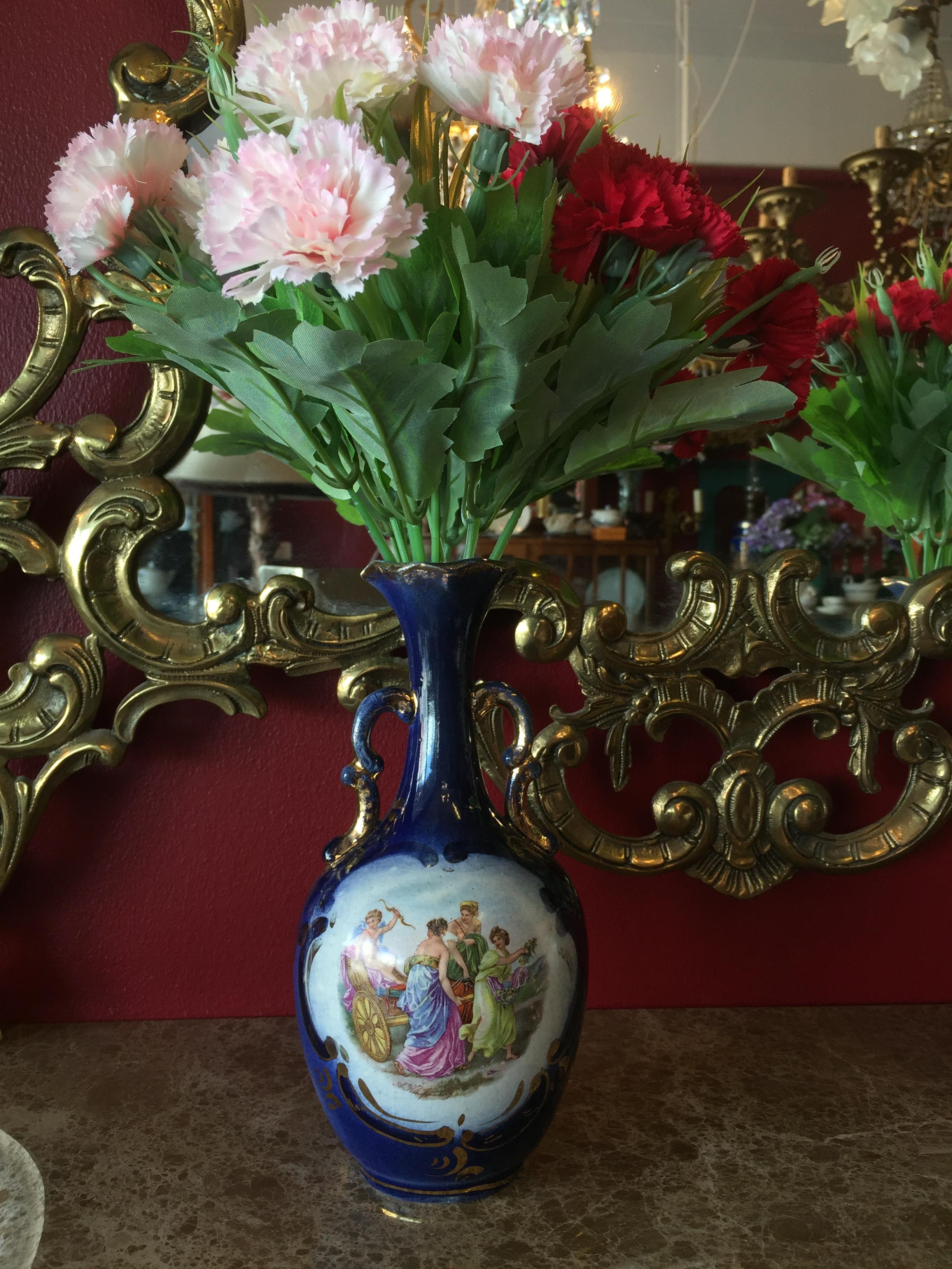 แจกันเพ้นท์สไตล์ Victoria (ขายแล้ว)