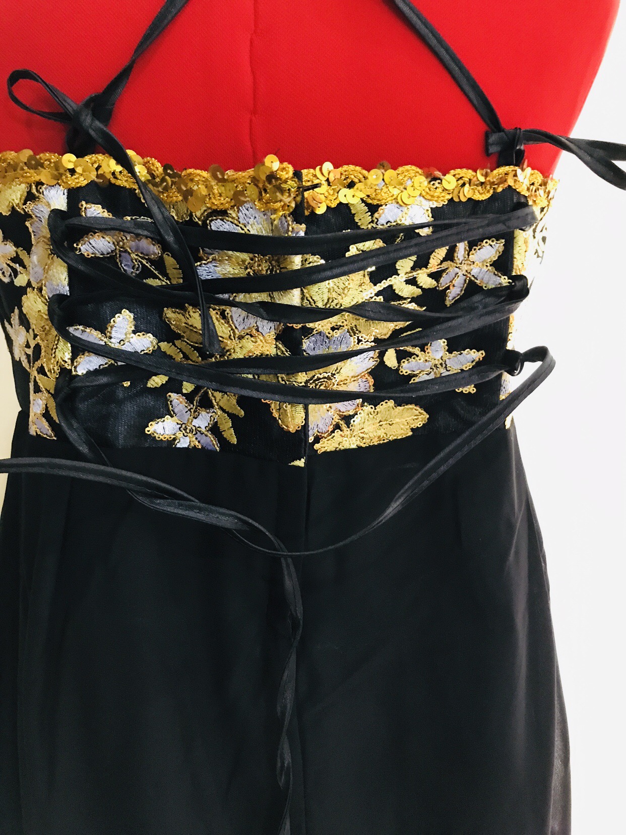 ชุดราชินีถัง สีดำ รหัส RPN 274 สินค้าพร้อมส่ง