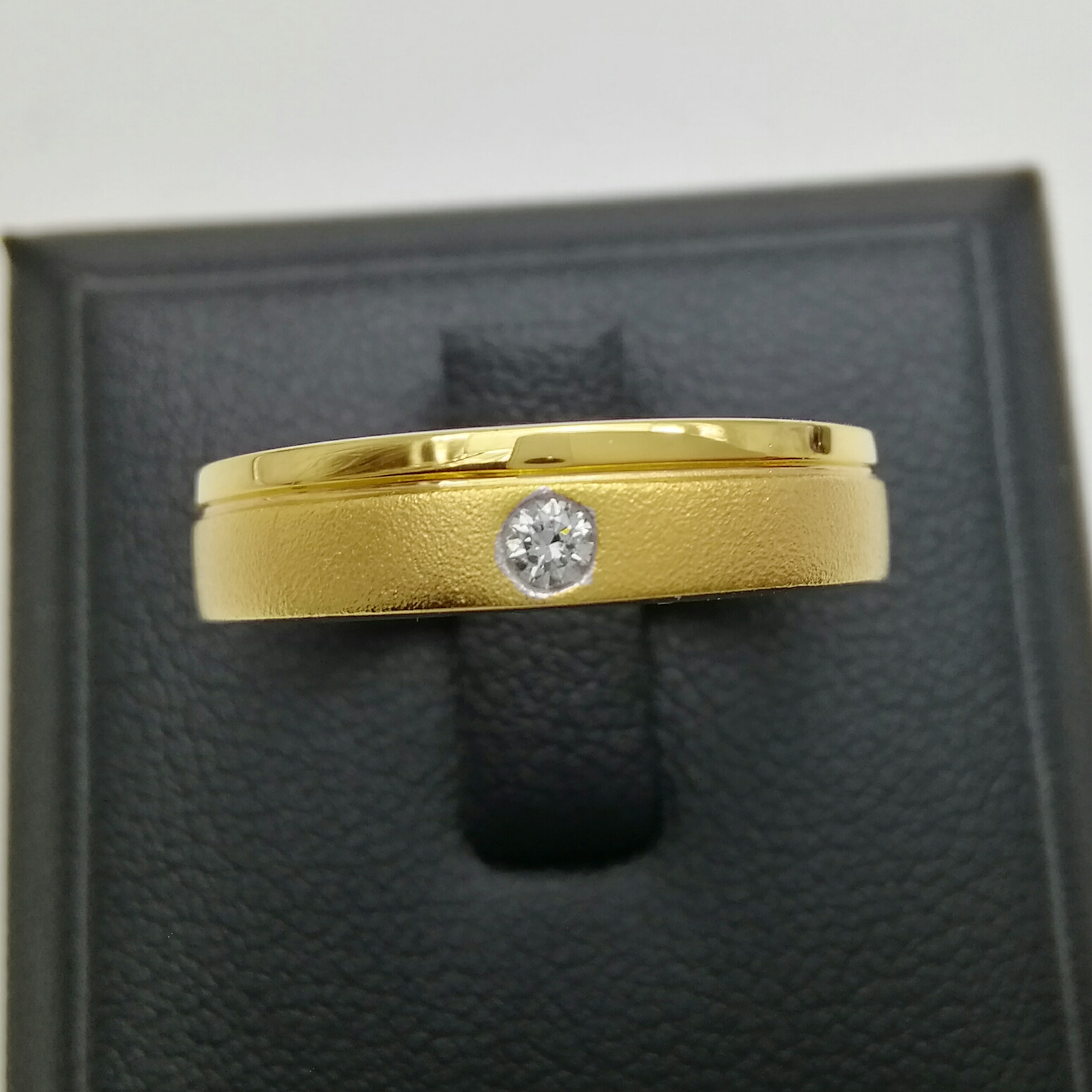 แหวนผู้ชายเพชรแท้ 0.05 cts