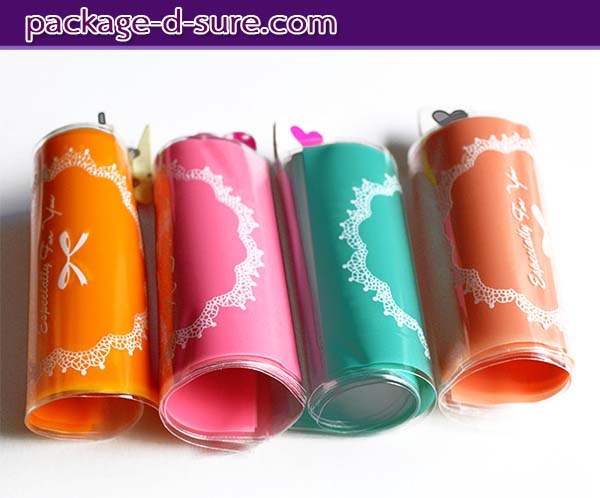 ล้างสต็อก//ถุงคุกกี้ แถบกาว 7x7 ลายโบว์ลูกใม้ พื้นหลังสีฟ้า แพ็ค 100 ใบ