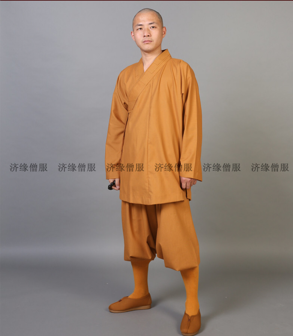 ชุดพระเส้าหลิน สีน้ำตาลผ้าฝ้าย. รหัส S 85 สินค้าพร้อมส่ง