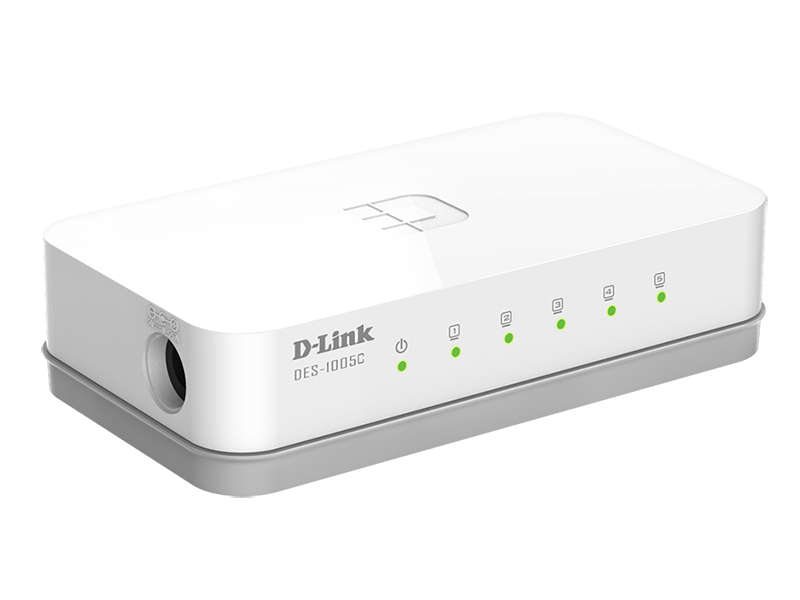 HUB 5 PORT D-link รุ่น 5-Port 10/100 Mbps Unmanaged Switch รุ่น DES-1005C